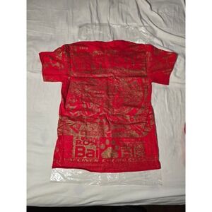 MDE COM98 Red/Gold Clown Blouse NEW MEDIUM